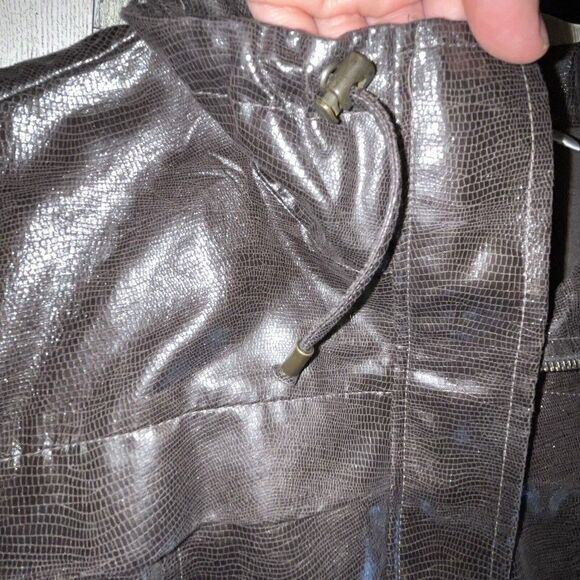 Zenergy Jacket Sz 1 Medium 8‎ Metallic Reptile Print Brown - Picture 15 of 15